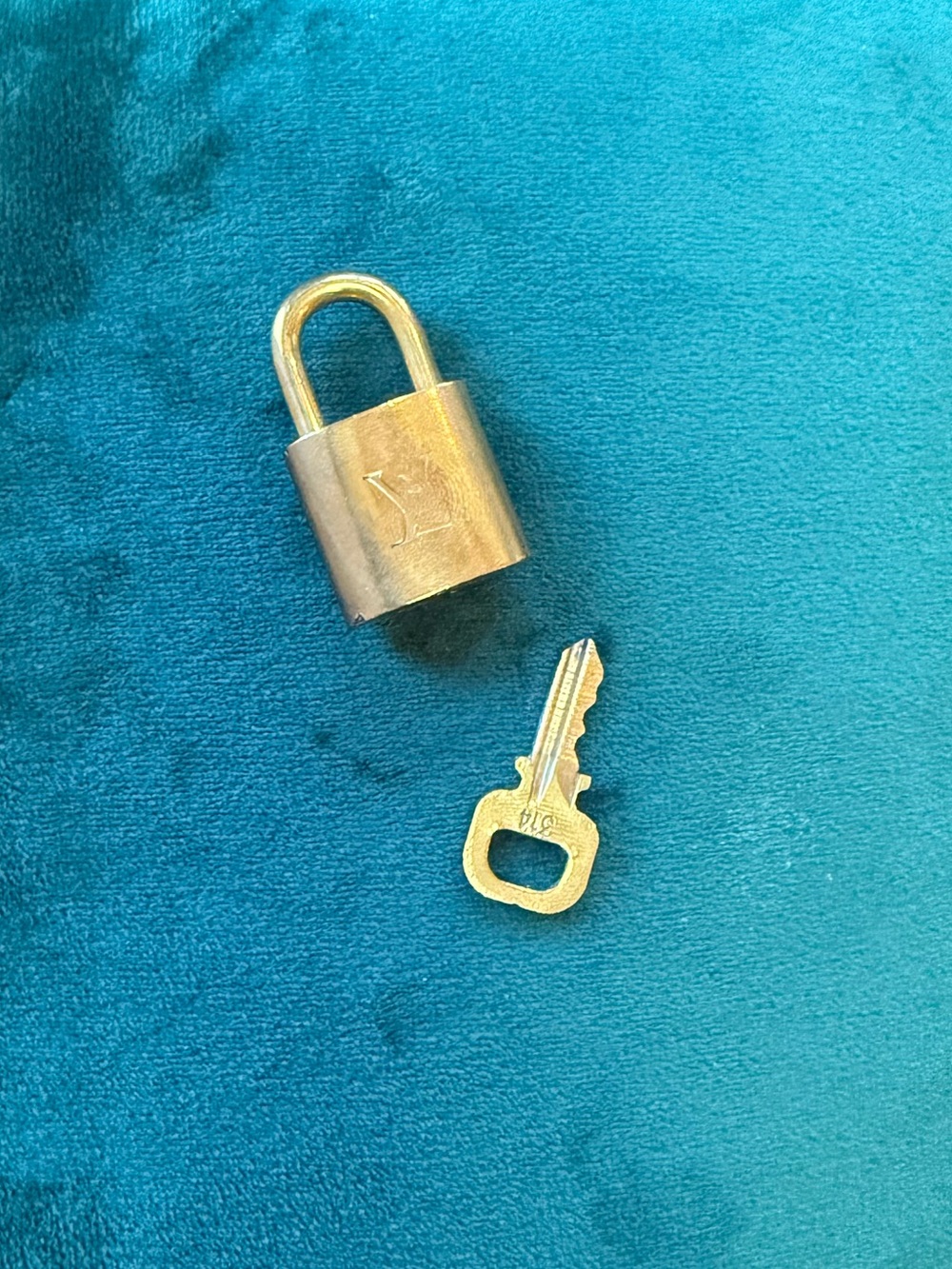 Authentic Louis Vuitton Padlock and Key - 314